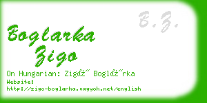 boglarka zigo business card